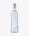 Blue Glass Vodka Bottle Mockup