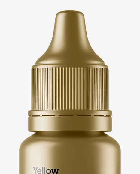 Metallic Dropper Bottle Mockup