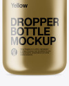 Metallic Dropper Bottle Mockup