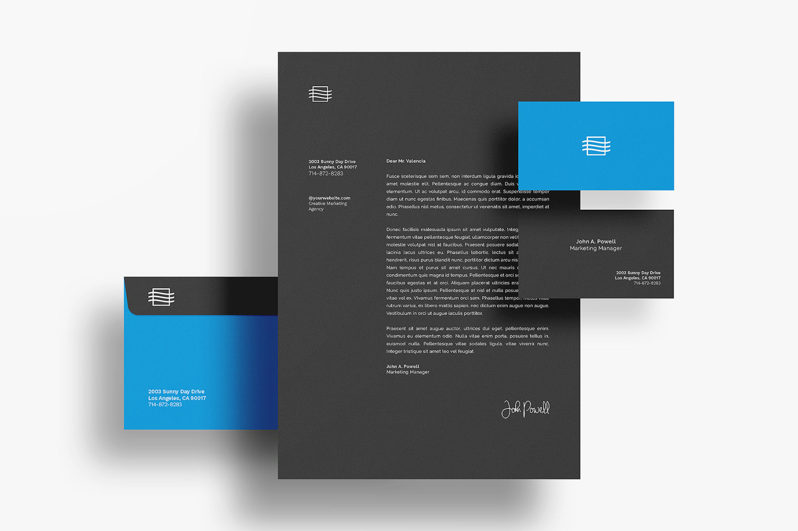 Floating Stationery Mockups Floating Stationery Mockups