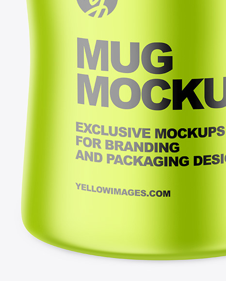 Matte Metallized Mug Mockup