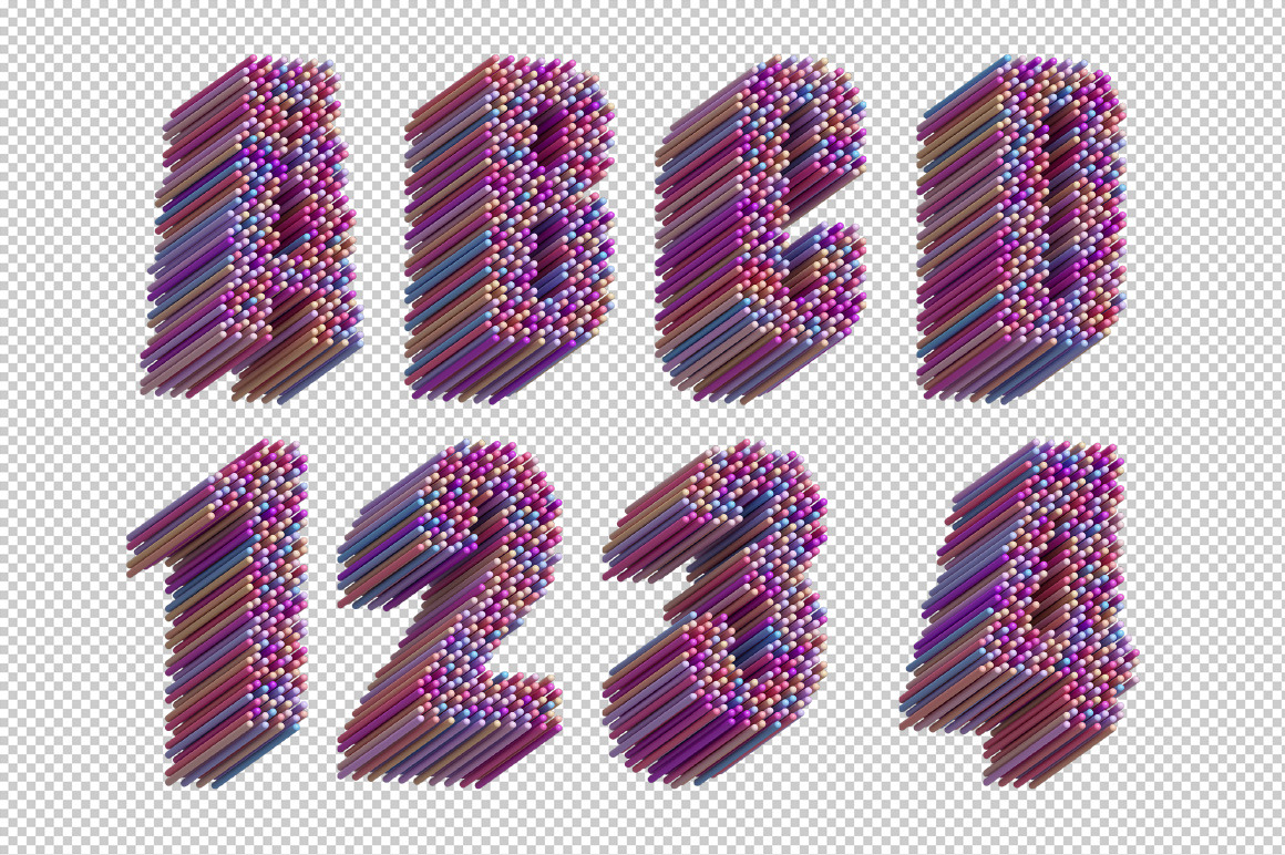 Color Tubes Font