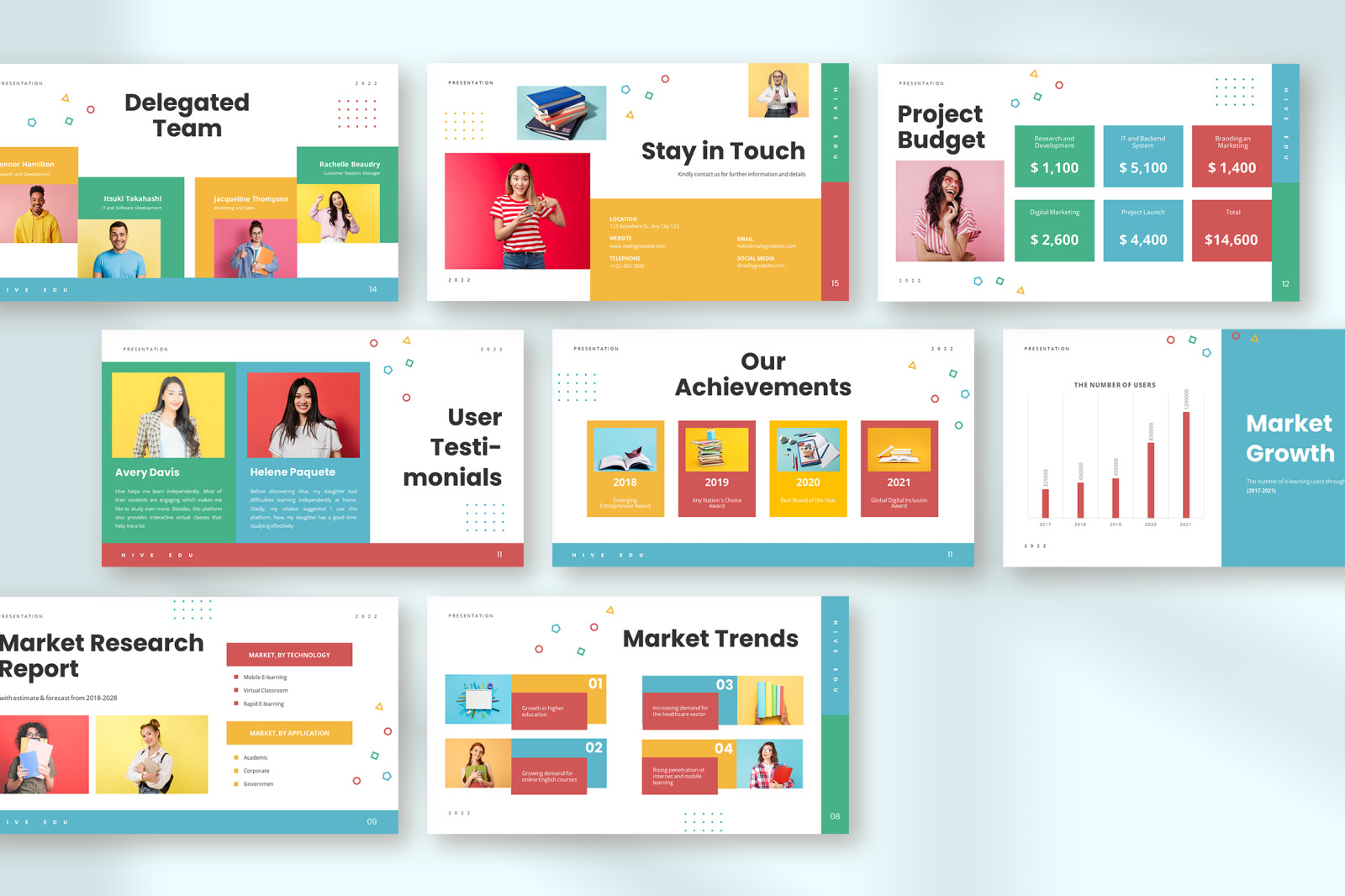 Hive – Colorful Creative Modern Startup PowerPoint Presentation