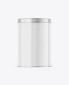 Glossy Tin Can Box Mockup