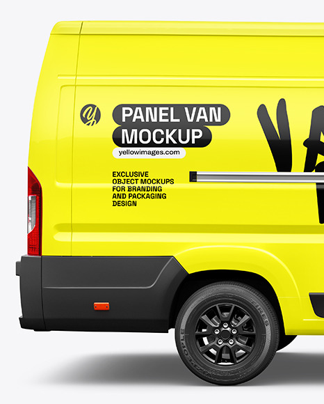 Panel Van Mockup - Side View