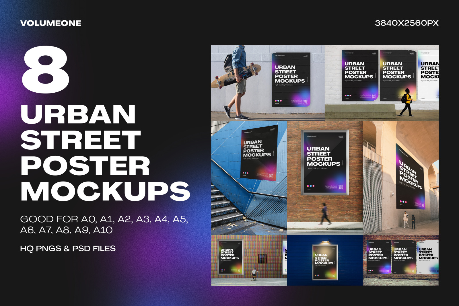 Urban Street Poster Mockups Urban Street Poster Mockups