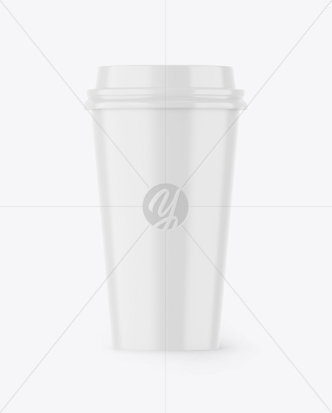 Glossy Coffee Cup Mockup