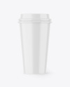 Glossy Coffee Cup Mockup