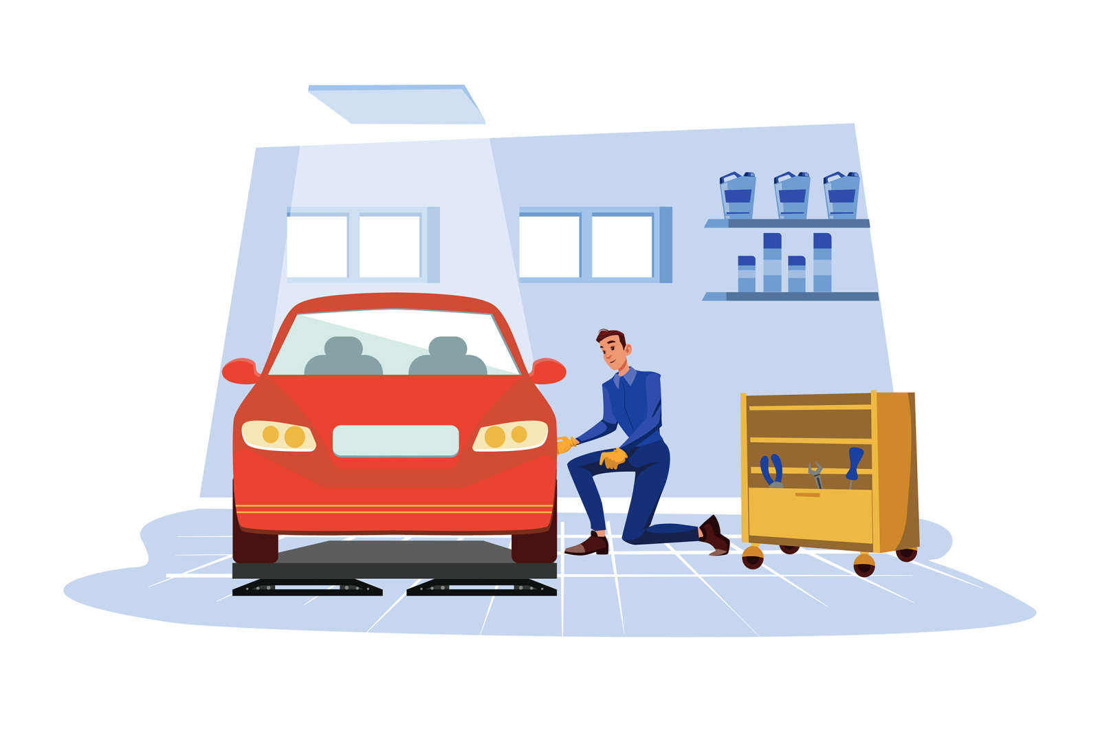 M484_Auto Service Illustrations M484_Auto Service Illustrations