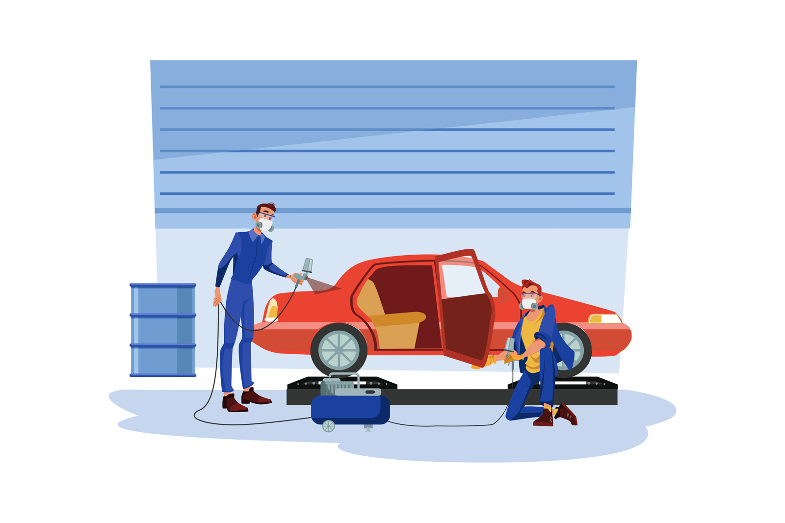 M484_Auto Service Illustrations M484_Auto Service Illustrations