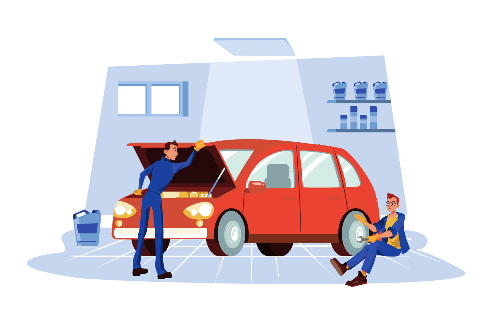 M484_Auto Service Illustrations M484_Auto Service Illustrations