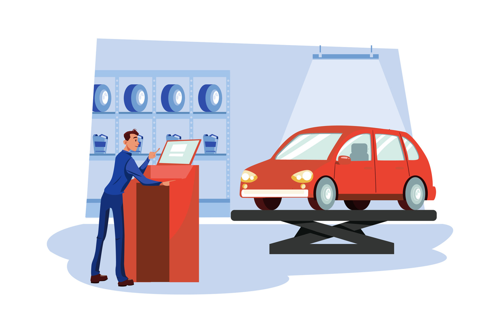 M484_Auto Service Illustrations M484_Auto Service Illustrations