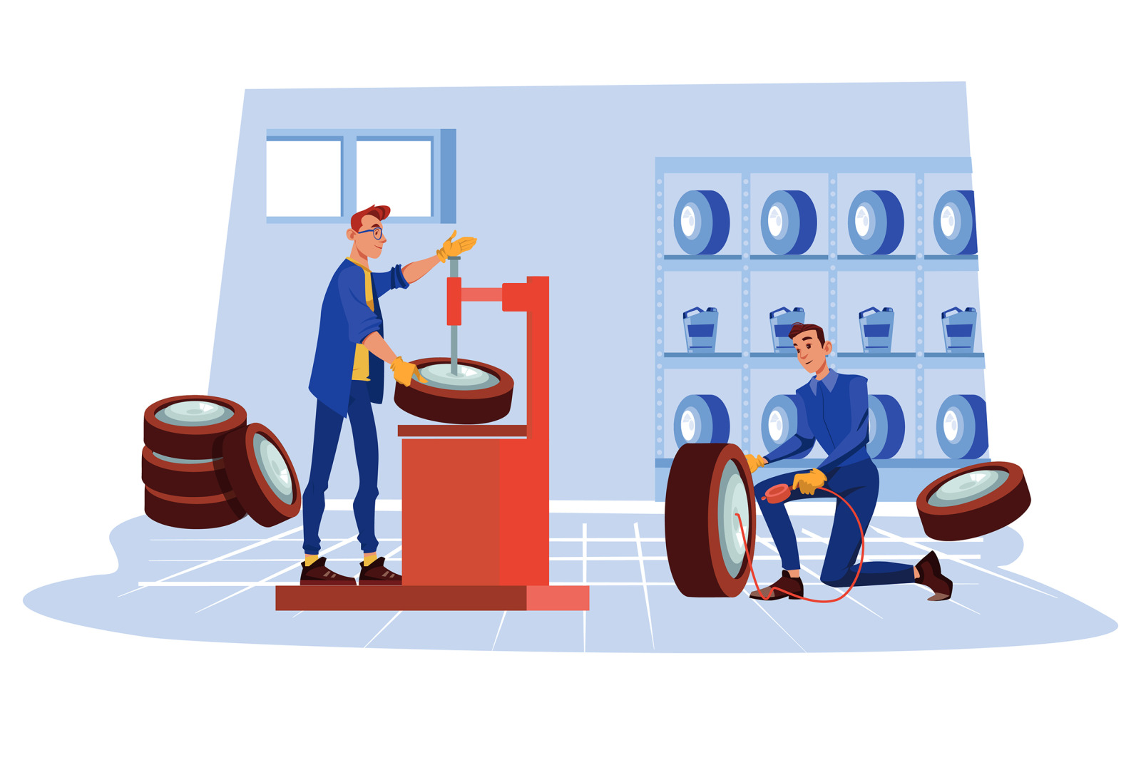M484_Auto Service Illustrations M484_Auto Service Illustrations