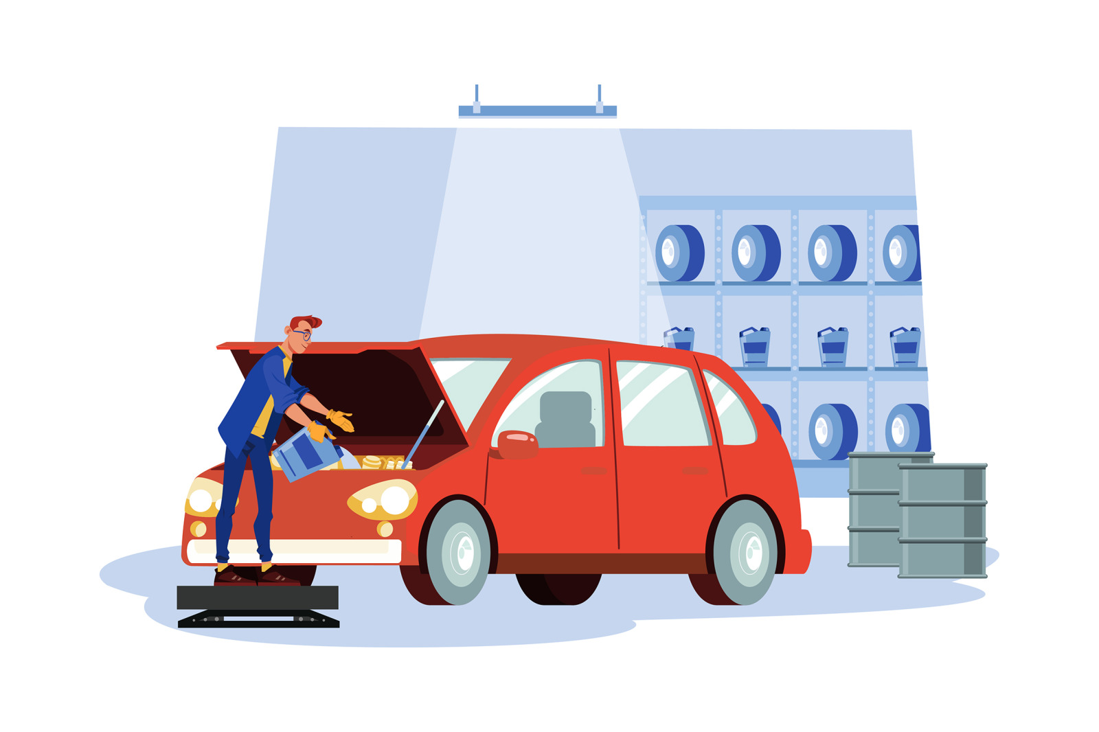 M484_Auto Service Illustrations M484_Auto Service Illustrations
