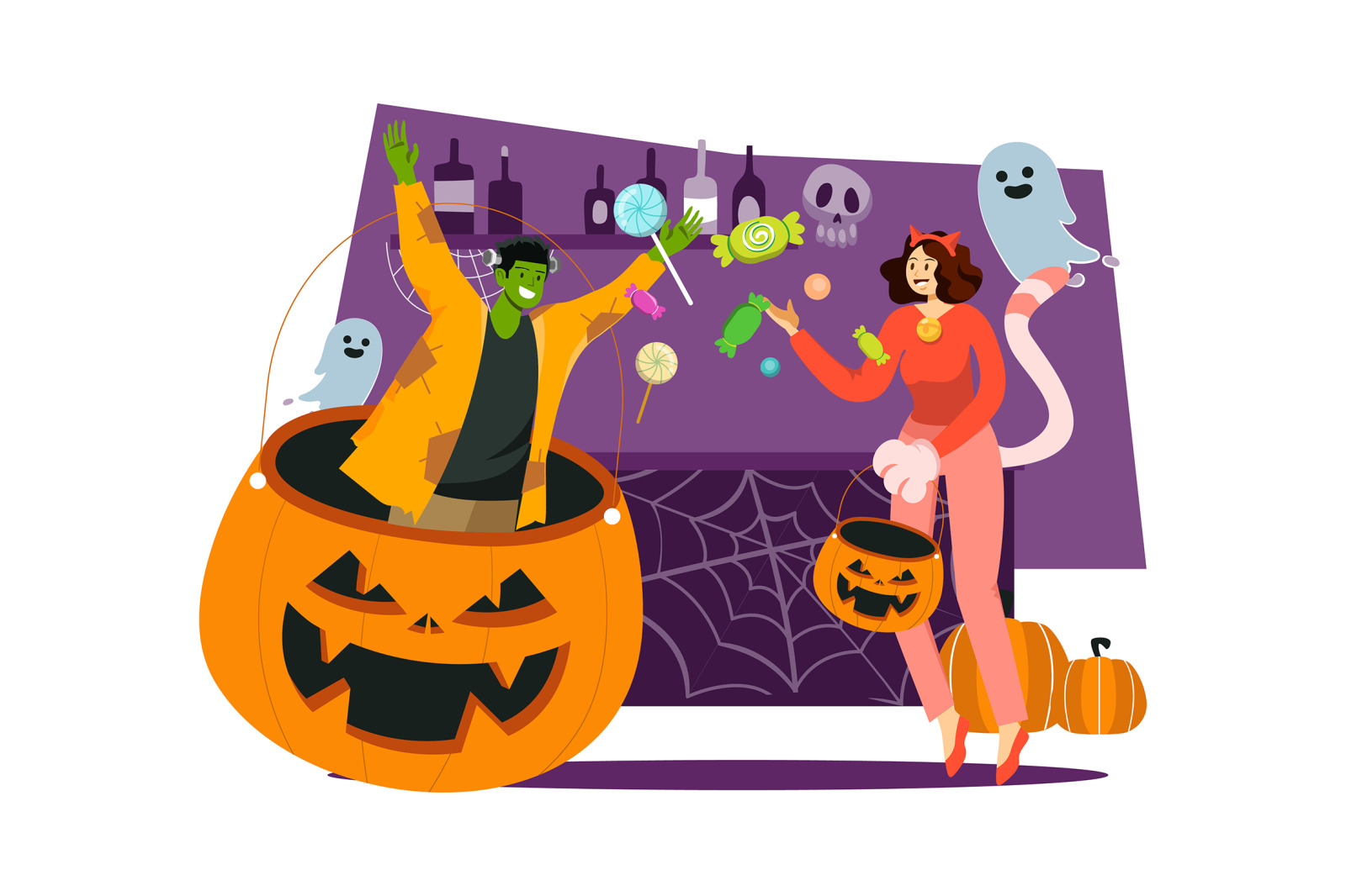 M538_ Halloween Illustration Pack