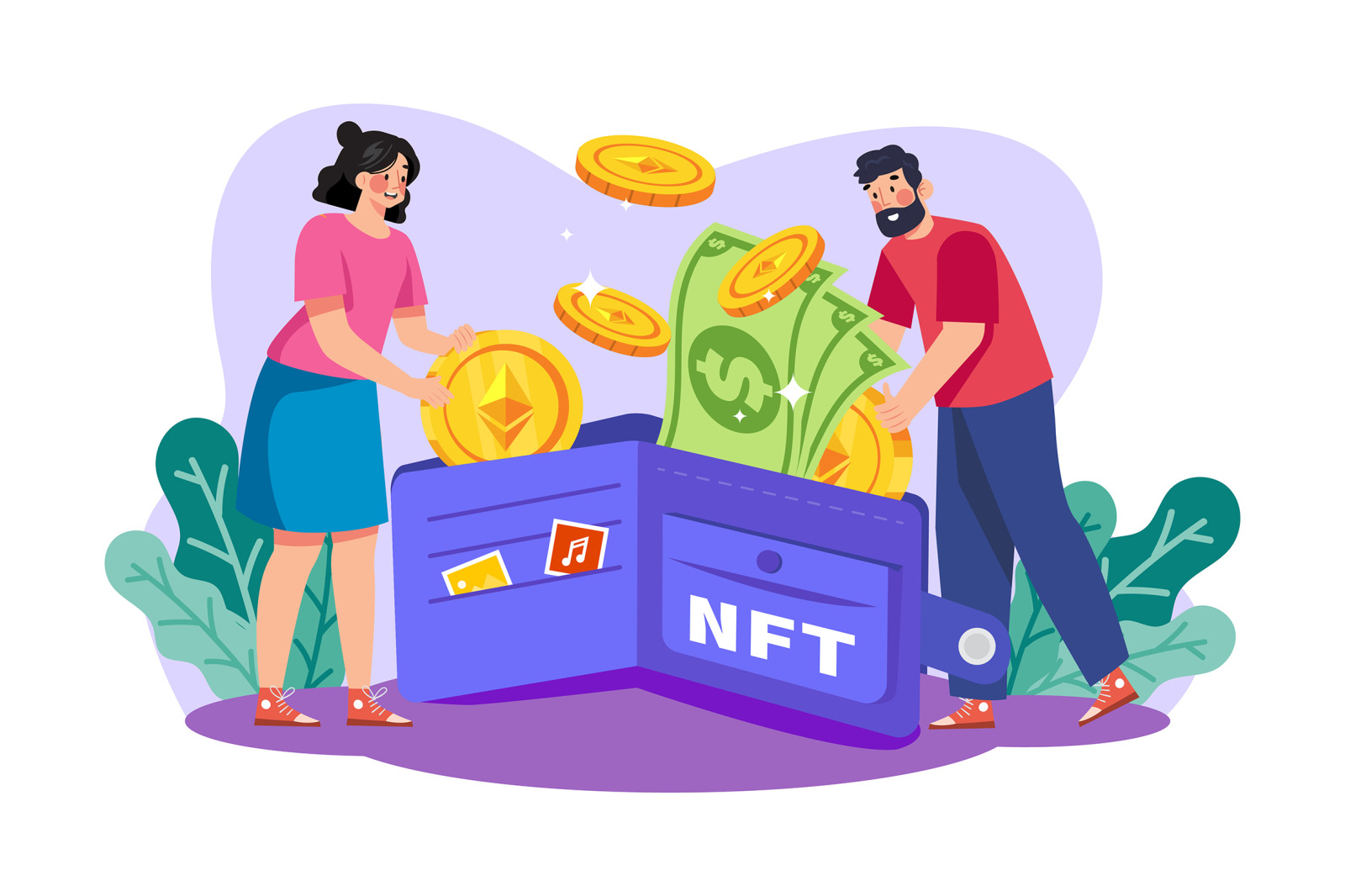 M525_NFT &amp; Crypto Illustration Pack