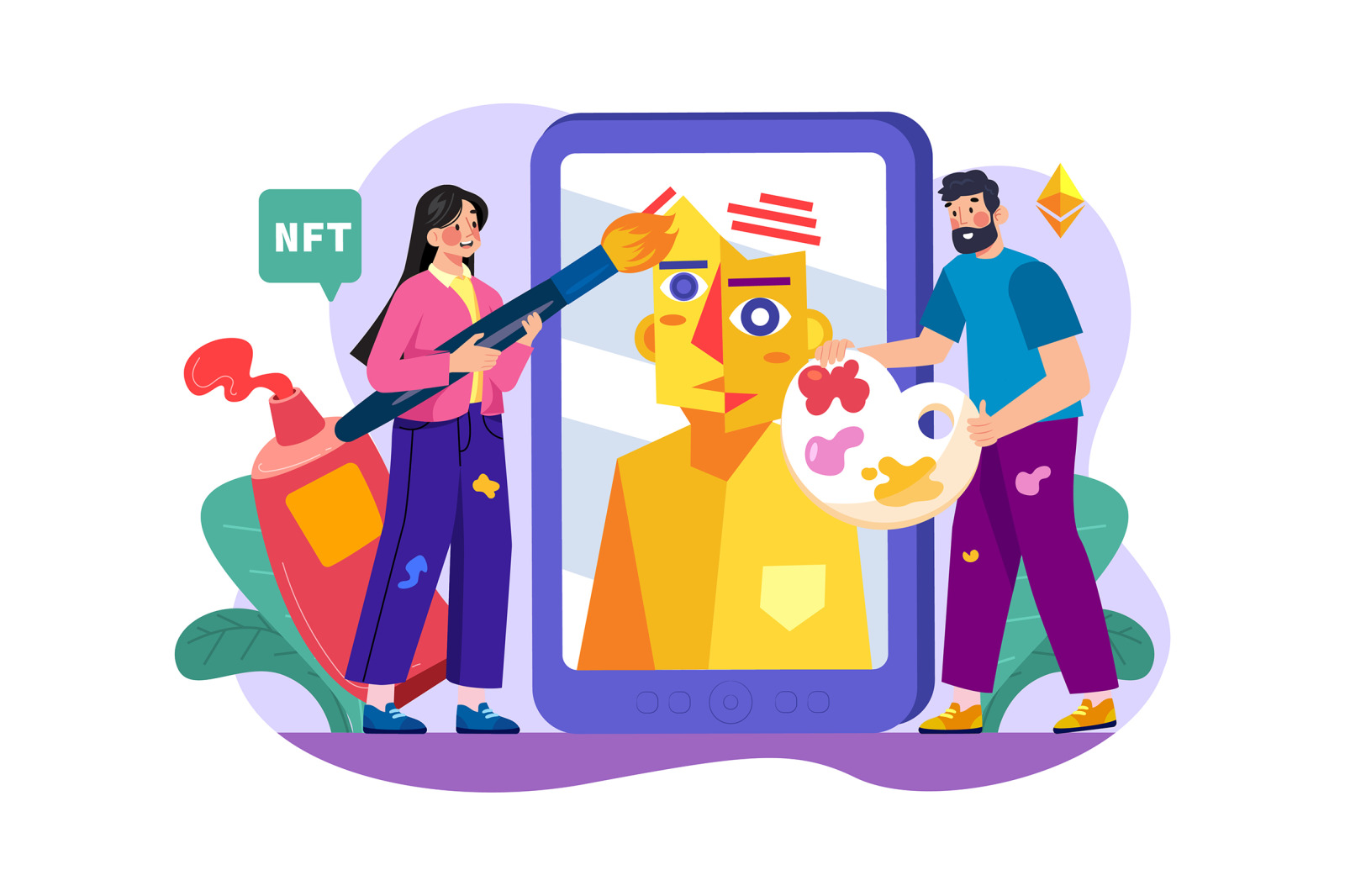 M525_NFT &amp; Crypto Illustration Pack