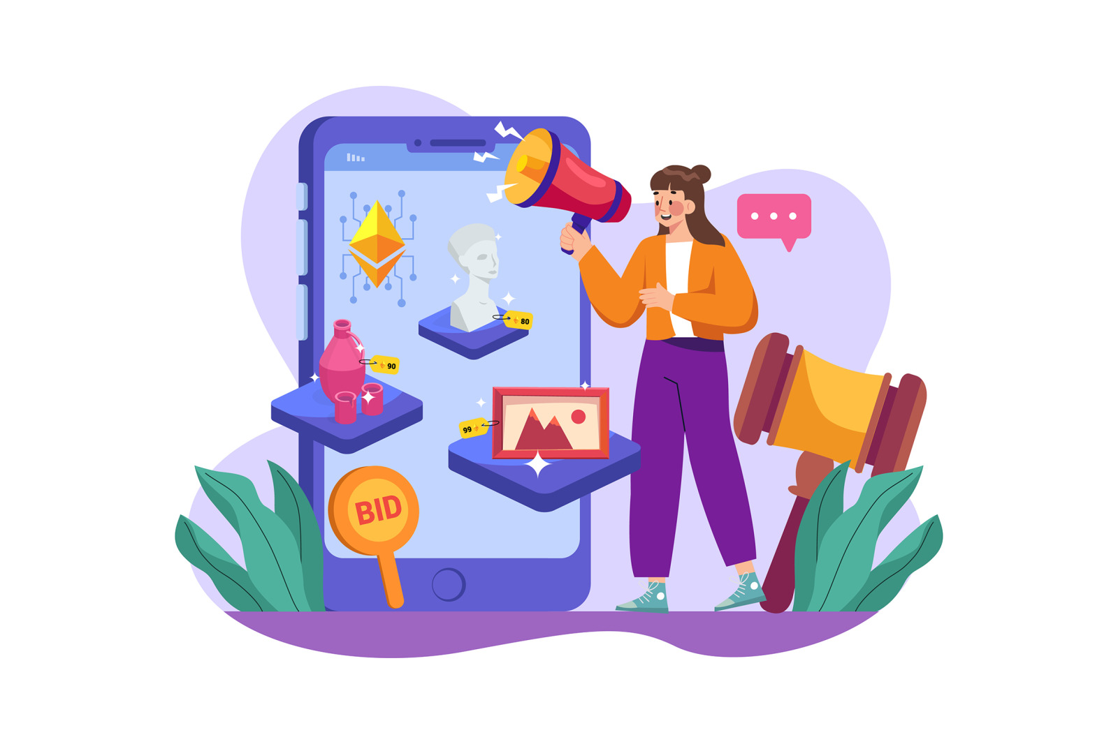 M525_NFT &amp; Crypto Illustration Pack