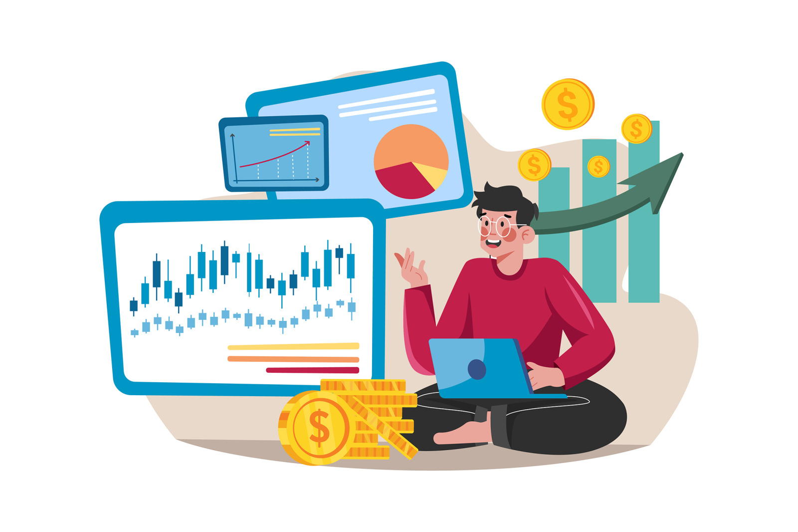 M533_Stock Market Illustration Pack M533_Stock Market Illustration Pack