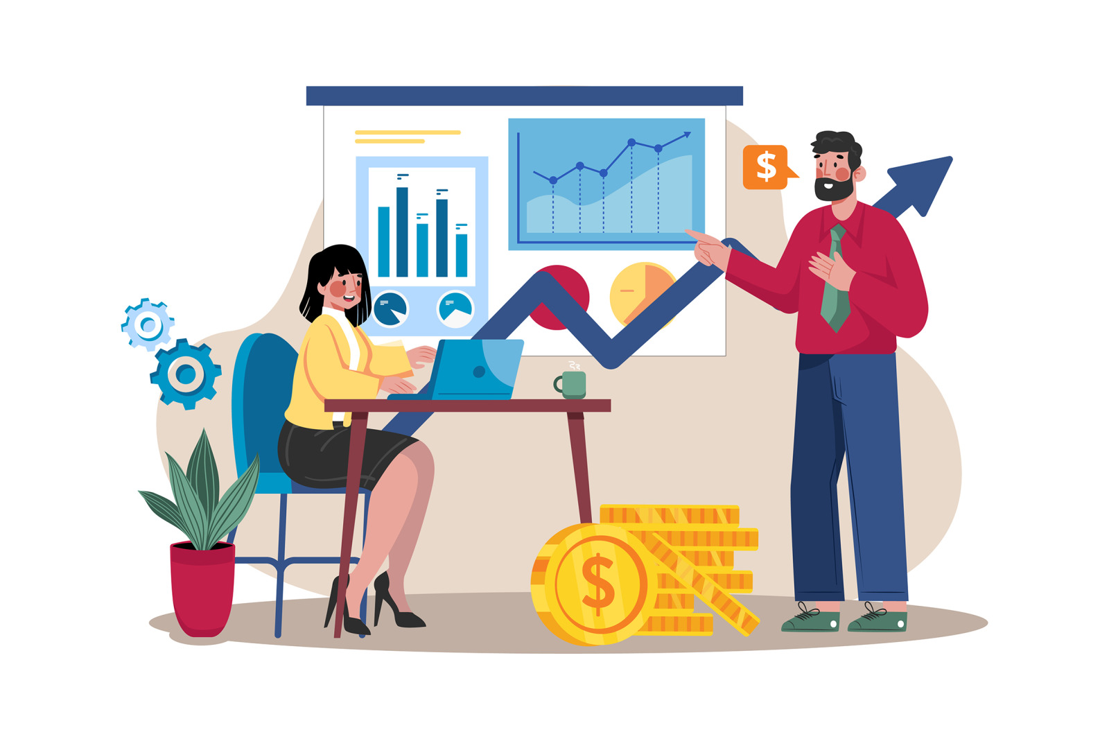 M533_Stock Market Illustration Pack M533_Stock Market Illustration Pack