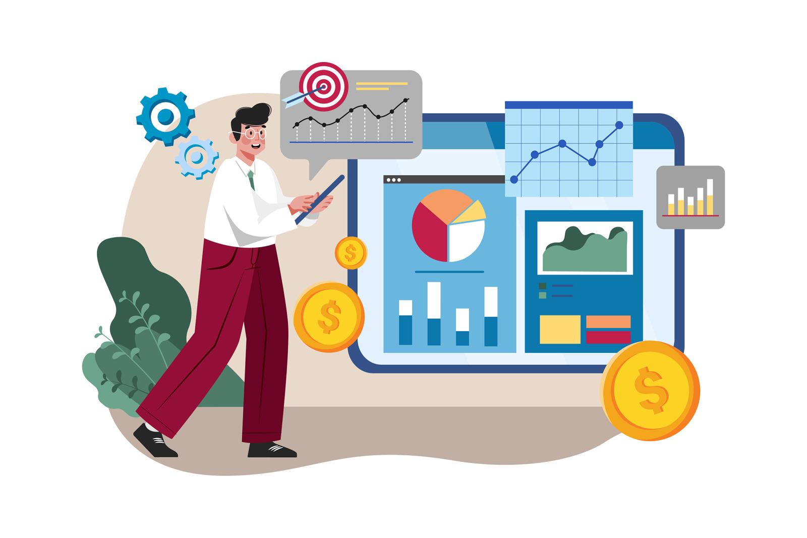 M533_Stock Market Illustration Pack M533_Stock Market Illustration Pack