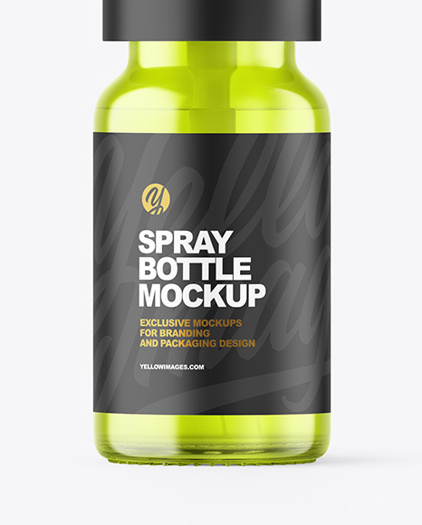 Color Spray Bottle Mockup