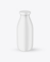 Matte Plastic Milk Bottle Mockup