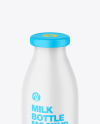 Matte Plastic Milk Bottle Mockup