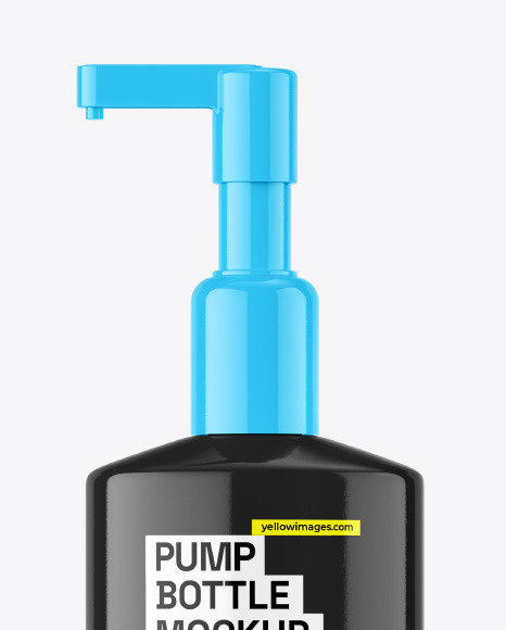 Glossy Pump Bottle Mockup