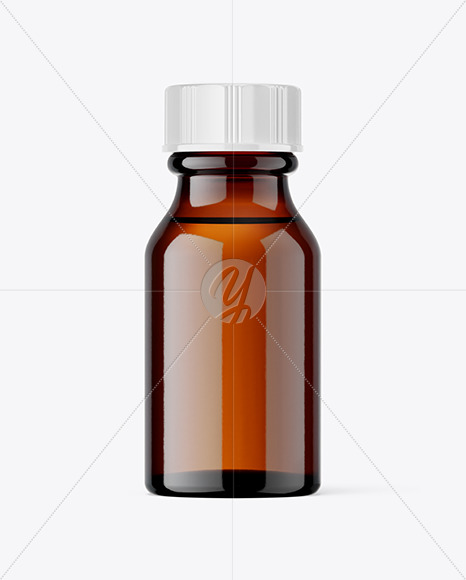 15ml Amber Bottle Mockup