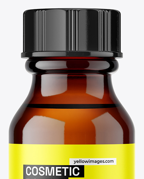 15ml Amber Bottle Mockup