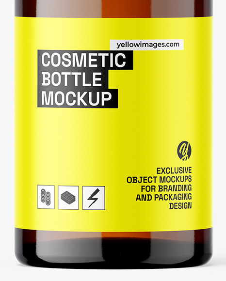 15ml Amber Bottle Mockup
