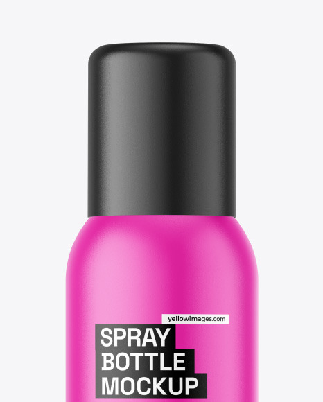 Matte Spray Bottle Mockup