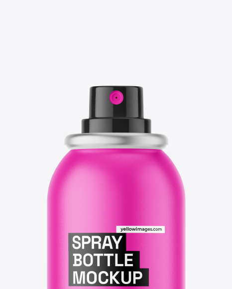 Matte Spray Bottle Mockup