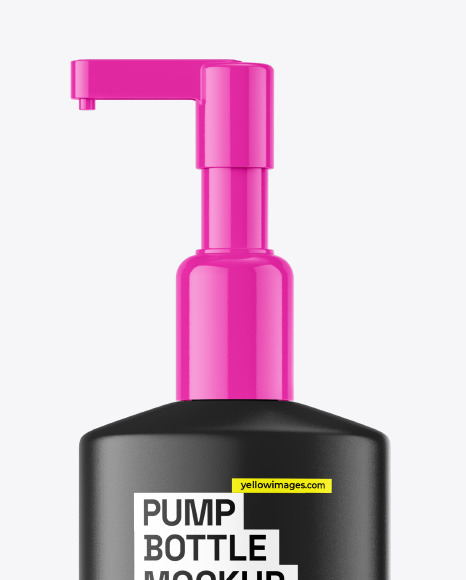 Matte Pump Bottle Mockup