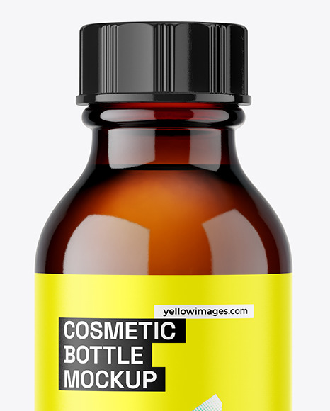 30ml Amber Bottle Mockup