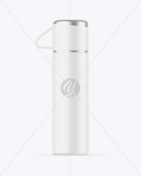 Matte Thermos Bottle Mockup