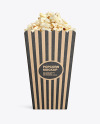 Kraft Popcorn Bag Mockup