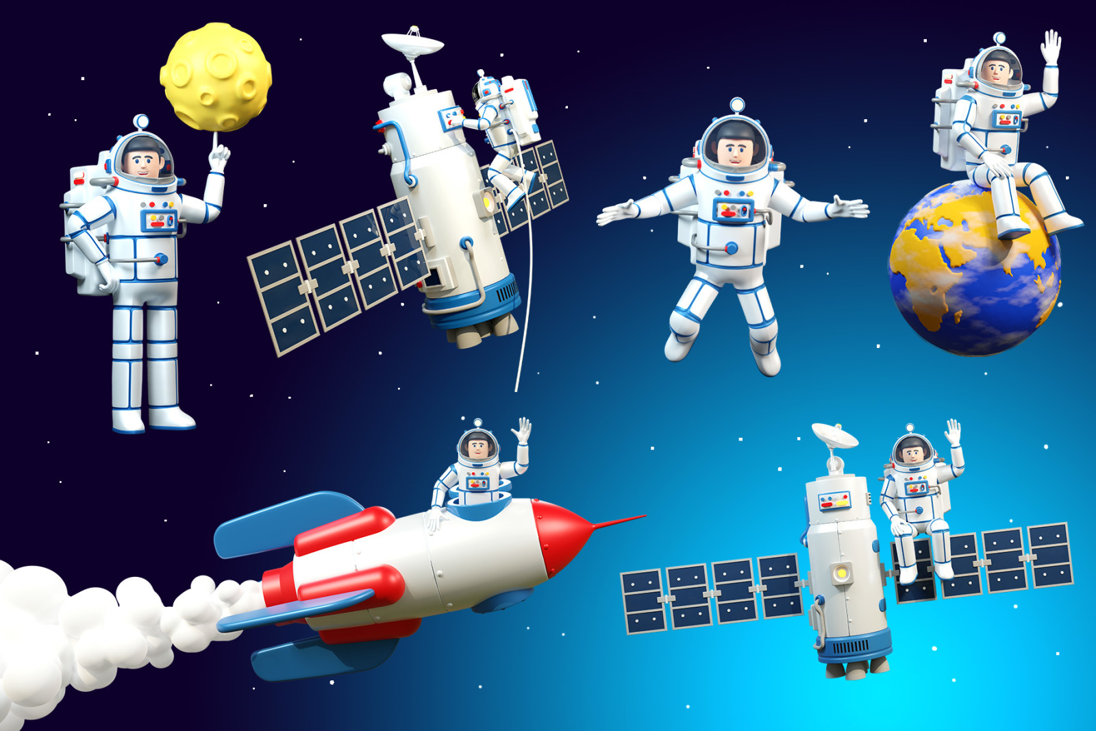 Astronaut in Outer Space Astronaut in Outer Space