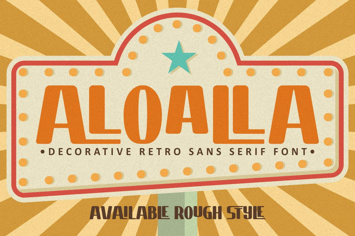 Aloalla - Decorative Retro Sans Aloalla - Decorative Retro Sans