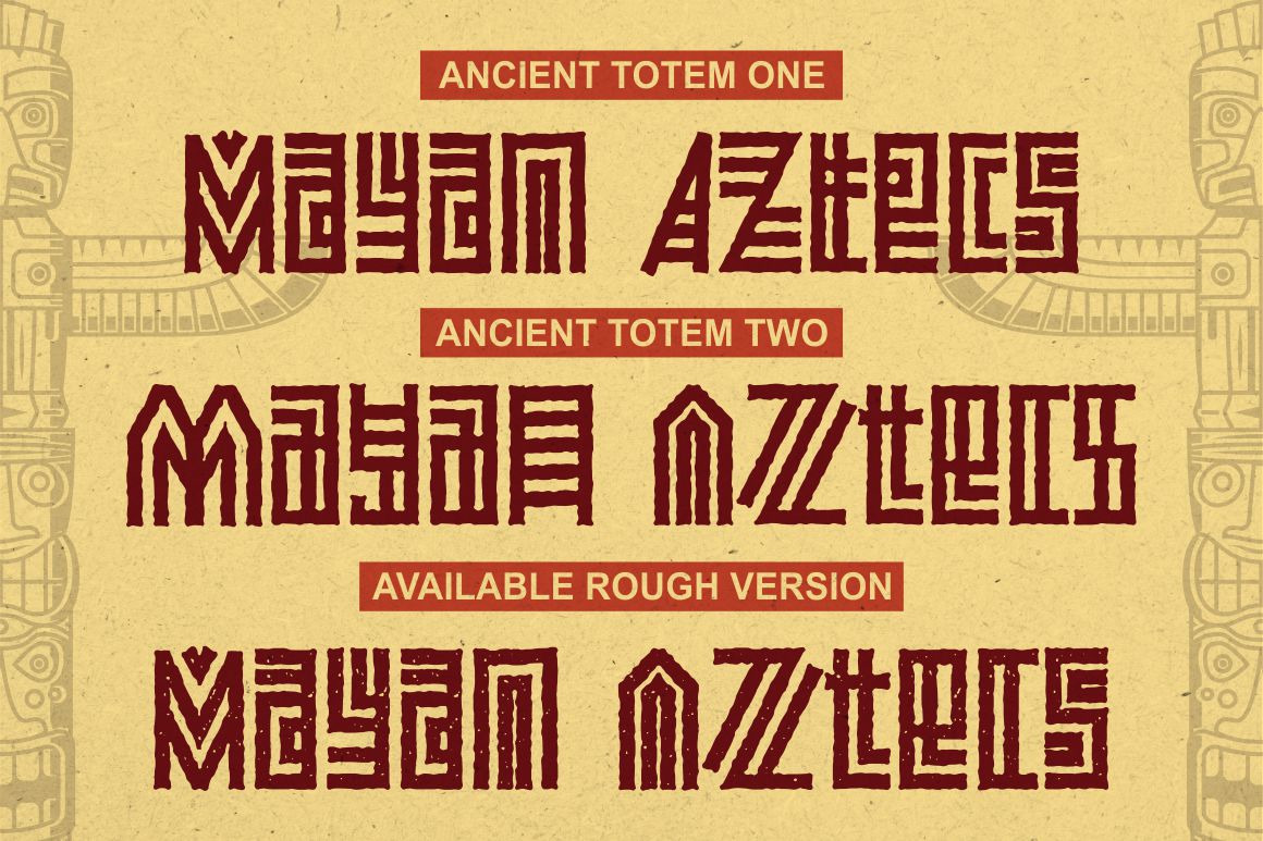 Ancient Totem - Ethnic Tribal Font