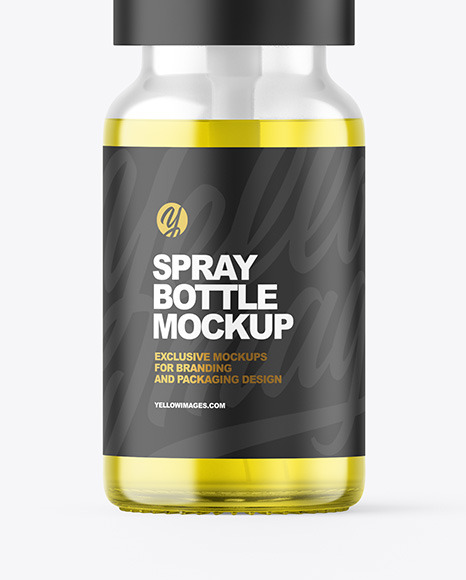 Color Liquid Spray Bottle Mockup