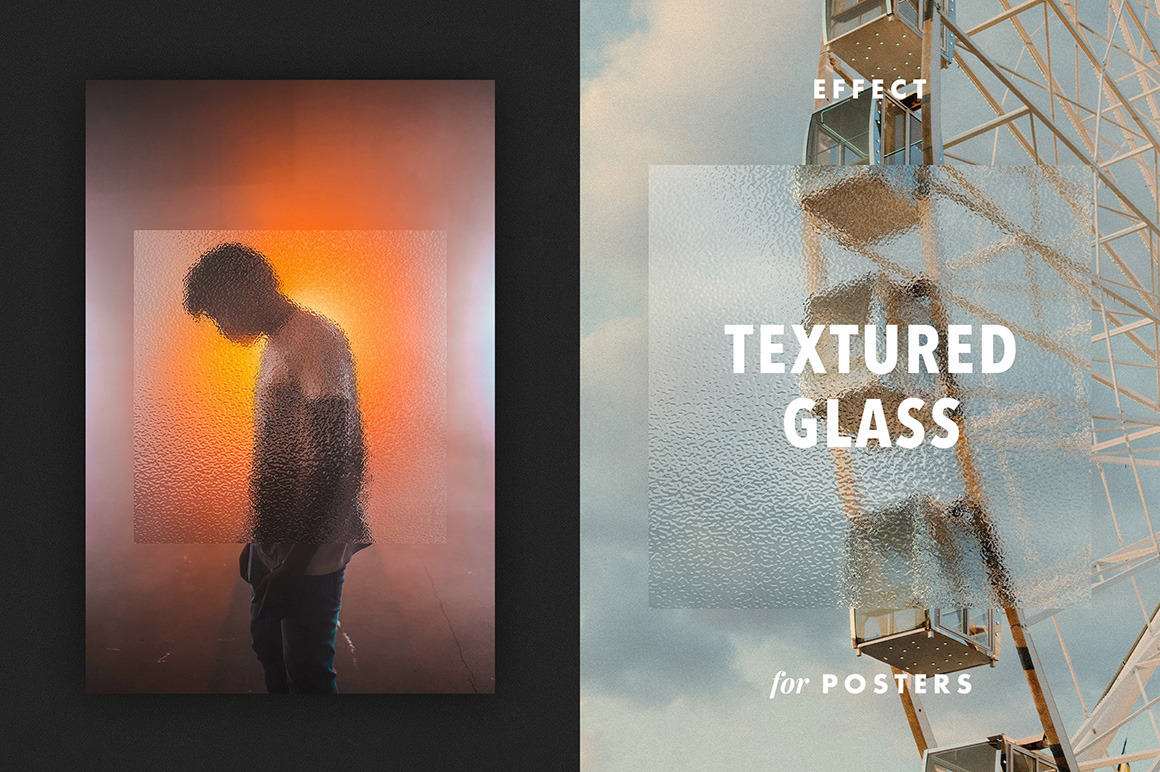 Textured Glass Effect for Posters Textured Glass Effect for Posters