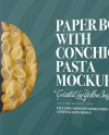 Paper Box With Conchiglie Pasta Mockup