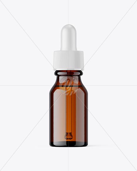 15ml Amber Dropper Bottle Mockup