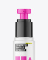 50ml Frosted Glass Cosmetic Bottle Mockup 50ml Frosted Glass Cosmetic Bottle Mockup