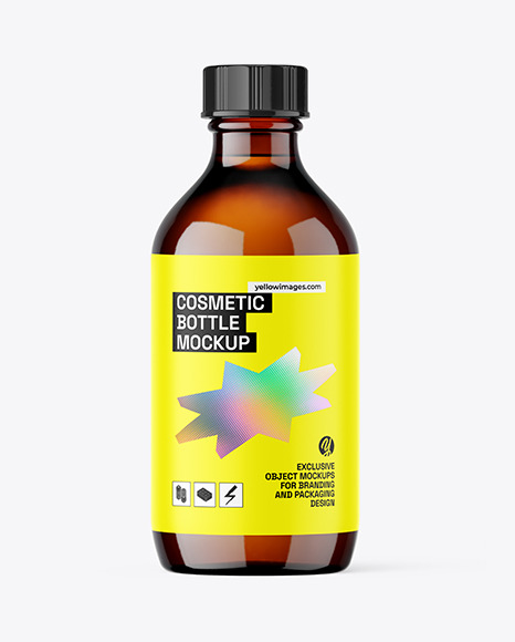 150ml Amber Bottle Mockup - 15cl