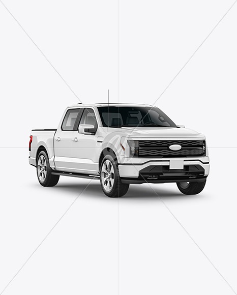 Pickup Truck Mockup - Half Side View