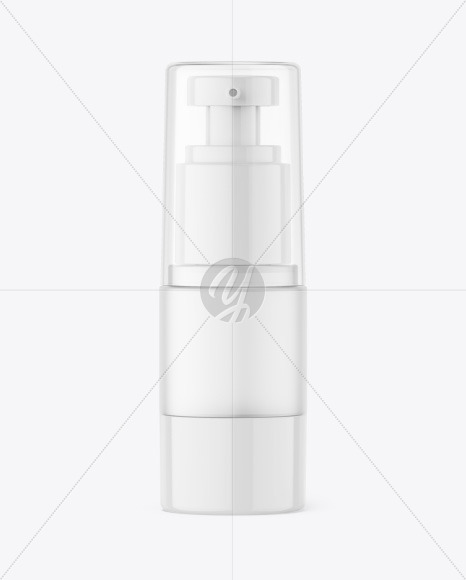 15ml Frosted Glass Cosmetic Bottle Mockup