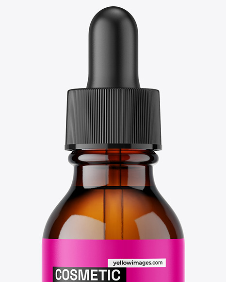 30ml Amber Dropper Bottle Mockup